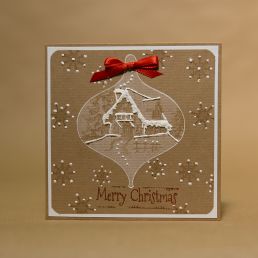 Vianočný pozdrav - Christmas snow ball
