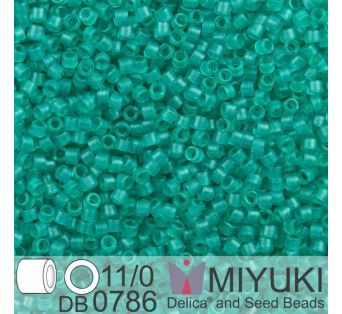 Miyuki Delica 11/0 - Dyed SF Tr Teal 5g