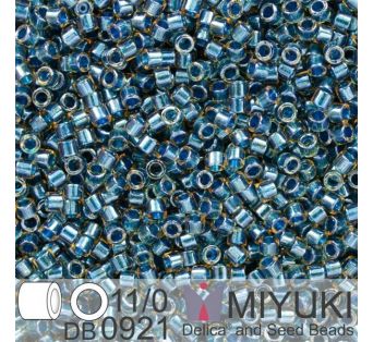 Miyuki Delica 11/0 - Spkl Blue Lined Topaz 5g