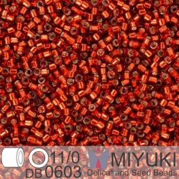 Miyuki Delica 11/0 - Dyed S/L Brick Red 5g