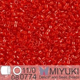 Miyuki Delica 11/0 - Dyed SF Tr Red 5g