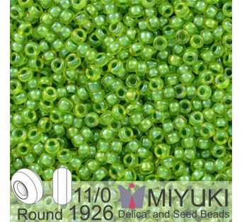 Miyuki - 11/0 - SF Pea Green Lined Chartreuse 5g