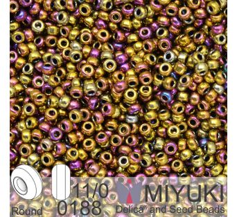 Miyuki - 11/0 - Metallic Purple Gold Iris 5g