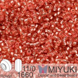 Miyuki - 11/0 - Dyed Silverlined Dark Coral 5g