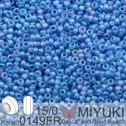 Miyuki - 15/0 - Matte Tr Capri Blue AB 5g