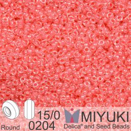 Miyuki - 15/0 - Coral Lined Crystal 5g