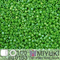 Miyuki Delica 11/0 - Opaque Green AB 5g
