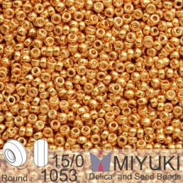 Miyuki - 15/0 - Galvanized Yellow Gold