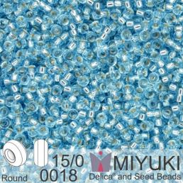 Miyuki - 15/0 - Aqua Silver Lined 5g