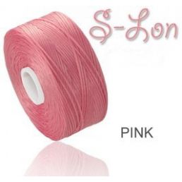 S-LON - pevná korálková niť AA - Pink