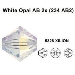 5328  - White Opal AB 2x - 20 ks