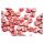 GINKO korálky - 93200/27173BA - Opaque Coral Red Full Capri Gold Mat Batik- 20ks