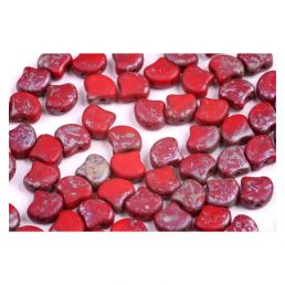 GINKO korálky - 93200/83500 - Opaque Coral Red Rembrandt Mat- 20ks