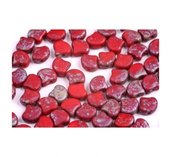 GINKO korálky - 93200/83500 - Opaque Coral Red Rembrandt Mat- 20ks
