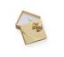 Zlatá papierová krabička na šperky - 55x47x32 mm