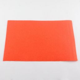 Filc - Oranžovo Červená - 15x30 cm