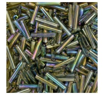 Bugles 1,9mm x 9mm - Trans-Rainbow Gray - 5g