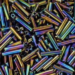 Bugles 1,9mm x 9mm - Metallic Rainbow Iris - 5g