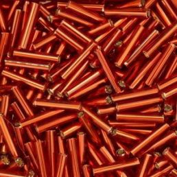 Bugles 1,9mm x 9mm - Silver-Lined Ruby - 5g