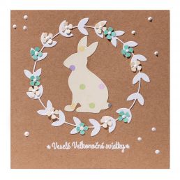 P248 - Veľkonočný pozdrav - Zajačík v kruhu