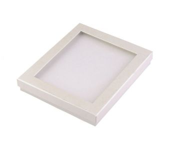 Krabička s priehľadným okienkom - biela - 16 x 19,5 cm