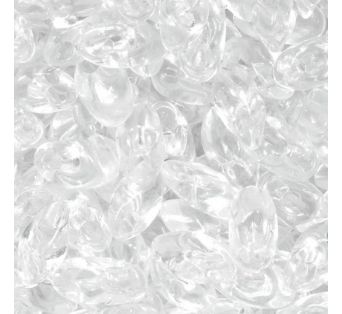 Korálky MIYUKI Long MAGATAMA - 4x7mm - Crystal - 5g