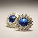 1595 - Náušnice - Blue diamond