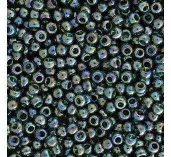 Toho round - 11/0 - Trans-Rainbow Green Emerald 10 g