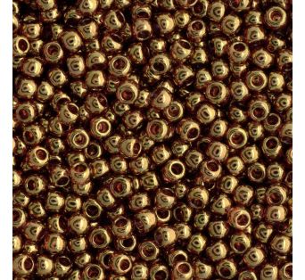 Toho round - 11/0 - Gold-Lustered Transparent Pink 10 g