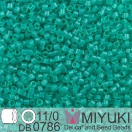 Miyuki Delica 11/0 - Dyed SF Tr Teal 5g