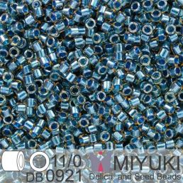 Miyuki Delica 11/0 - Spkl Blue Lined Topaz 5g