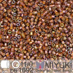 Miyuki Delica 11/0 - Silverlined Glazed Dark Honey AB 5g