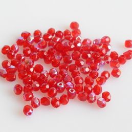 Ohňovky - 3mm - Červená s úpravou 28701 - 30 kusov
