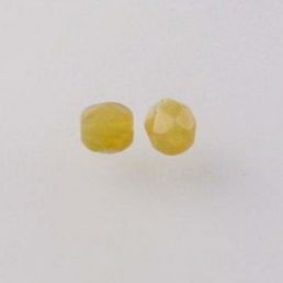 Ohňovky - 3mm - Milky Topaz - 30 kusov