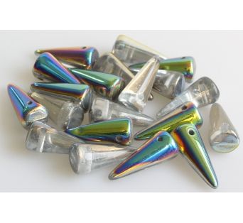 Spikes  7x17 mm - Kryštáľ s úpravou 28101 - 2 ks