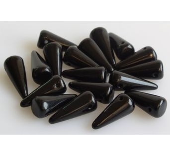 Spikes  7x17 mm - Čierna - 2 ks