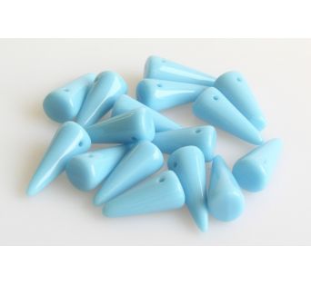 Spikes  7x17 mm - Aquamarín- 2 ks