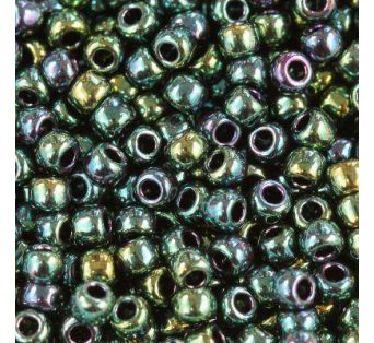 Toho round - 11/0 - Higher-Metallic June Bug 10 g