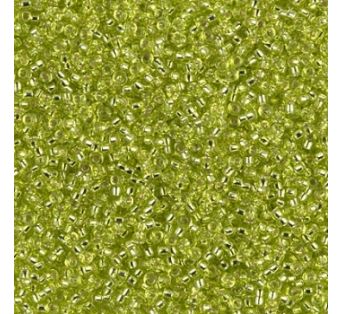 Miyuki round - 15/0 - Chartreuse Silver Lined - 5g