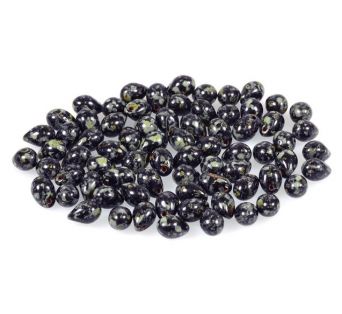 Slzičky - Čierna s povrchovou úpravou 86800- 7X5 mm - 30 ks