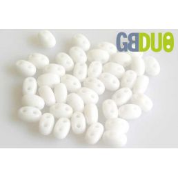 GBDUO - 2,5x5 mm - Biely alabastr - 5g