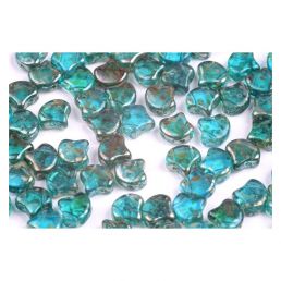 GINKO korálky - 60020/43500- Aquamarine Rembrandt - 20ks