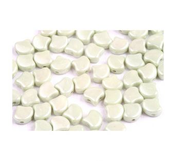 GINKO korálky - 03000/14457 - Chalk Light Green Luster - 20ks
