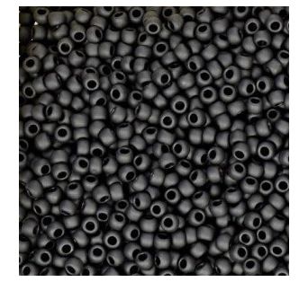 Toho round - 11/0 - Opaque-Frosted Jet 10 g