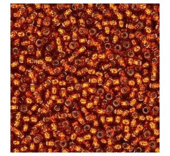 Toho round - 11/0 - Silver-Lined Burnt Orange 10 g