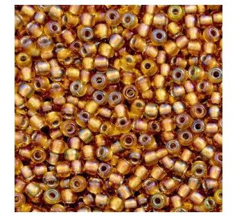 Toho round - 11/0 - Gold-Lined Rainbow Topaz 10 g