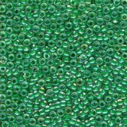 Toho round - 11/0 - Inside-Color Crystal/Shamrock Lined 10 g