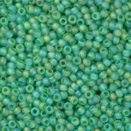 Toho - 11/0 - Trans-Rainbow-Frosted Dark Peridot 10 g