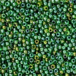 Toho - 11/0 - Inside-Color Peridot/Emerald Lined 10 g