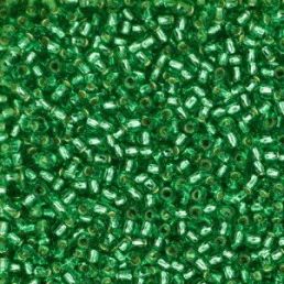 Toho - 11/0 - Silver-Lined Dark Peridot 10 g